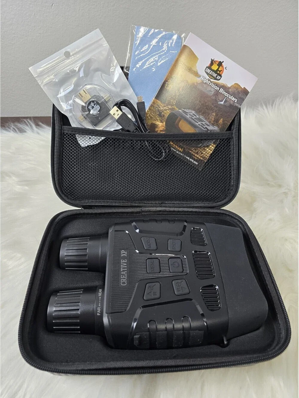 Creative XP Night Vision Binoculars with Case and Accessories  New